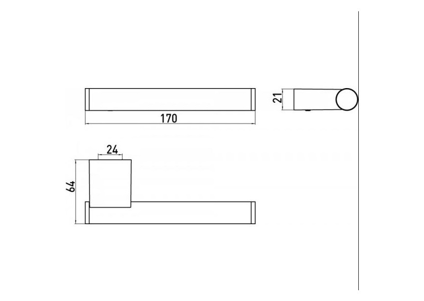 Emco System 2 reserverolhouder, chroom