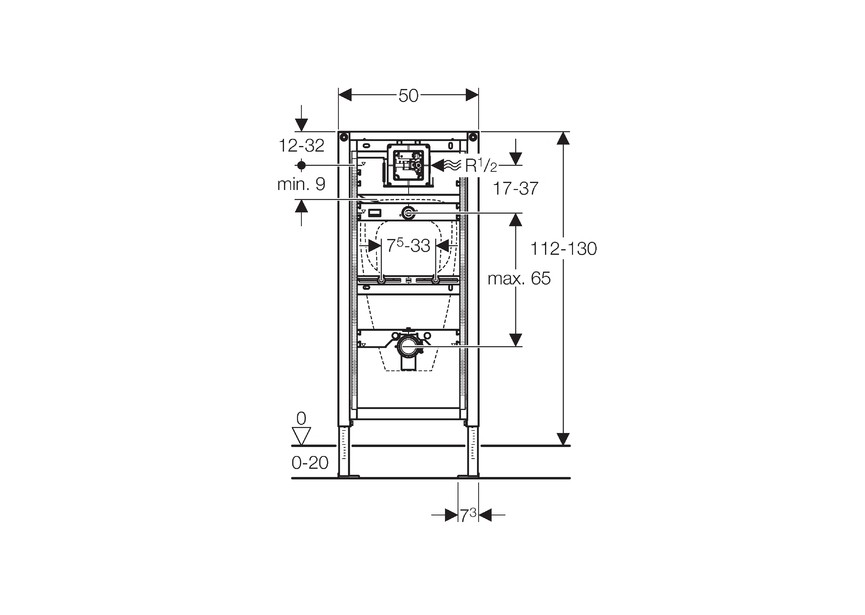 Geberit Duofix element voor urinoir