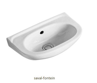 Villeroy & Boch Saval handenwasser 40 x 25 cm wit - kraangat rechts