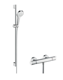 Hansgrohe Croma Select S / Ecostat Comfort 0,90cm wit/chroom