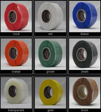 ResQ-tape rood 25,4x3.65x0.5mm