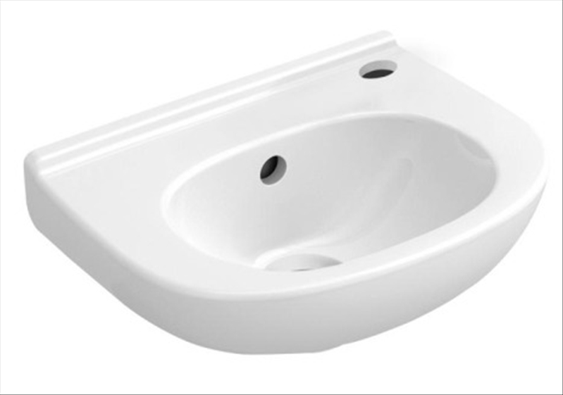 Villeroy & Boch O.Novo fontein Compact rond 36x27 wit kraangat rechts