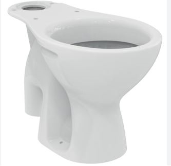 Ideal Standard Alpha Staande WC diepspoel S 110 - voor combinatie Glossy white