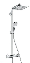 Hansgrohe Crometta E Showerpipe 240 1jet Ecosmart chroom