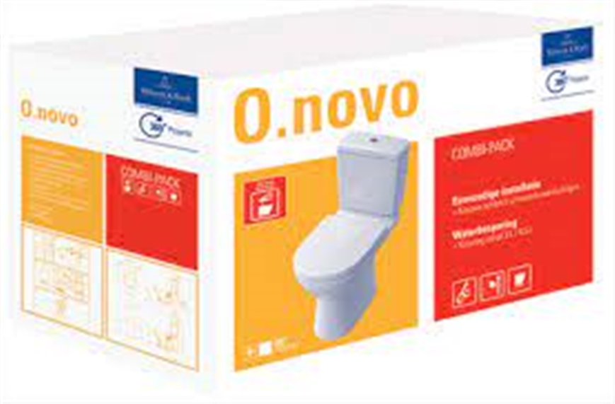 Villeroy & Boch O.Novo Combi pack staand afv.VERTIC +quickrel/softclose