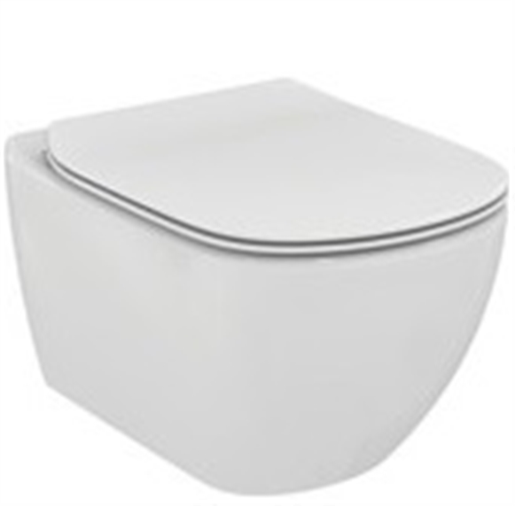 Ideal Standard Tesi PACK Silk white wand-WC AquaBlade® met slow closing zitting en deksel sandwich met verborgen bevestiging (inclusief bevestigingsset)