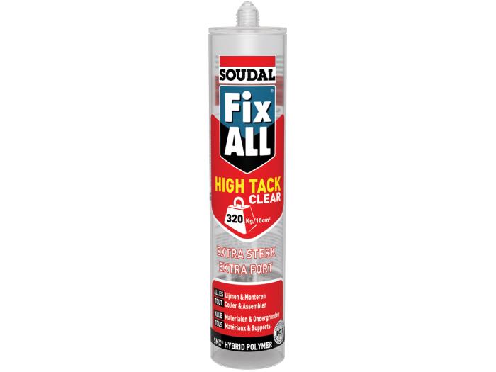 Soudal 290 ML FIX ALL HIGH TACK CLEAR transparant