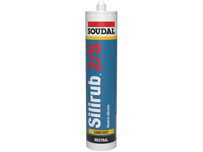 Soudal 300ml Silirub 2S White wit