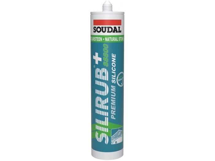 Soudal 300mL Silirub+ S8800 Zwart zwart