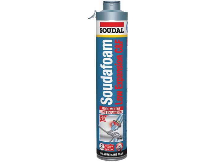 Soudal 750ml click & fix low expansion C&F