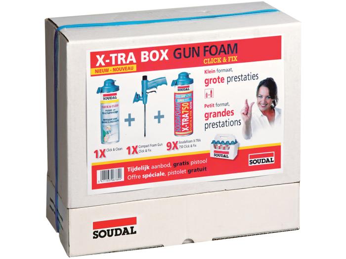 Soudal X-tra BOX C&F 10+ compact gun C&F