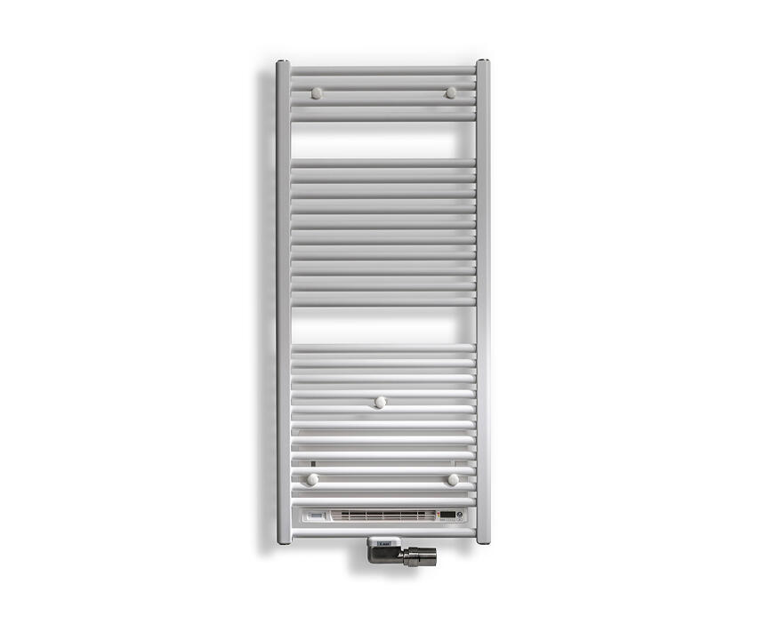 Vasco Iris HDM-BL-MIX-A hybride radiator met blower (1000W) B600 x H1682 - kleur RAL9016 Wit