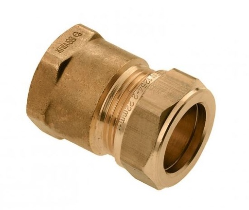 [82582] Bonfix Knelfitting water - recht 3/4 F x 22 mm