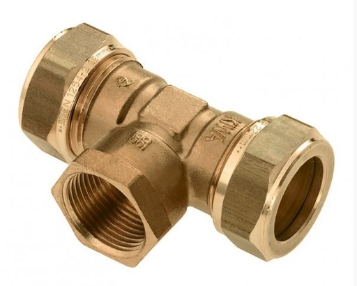 [82647] Bonfix Knelfitting water - T stuk 22 x 3/4 F x 22 mm