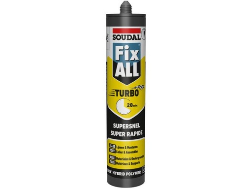 [121923] Soudal 290mL Fix ALL Turbo wit/blanc wit