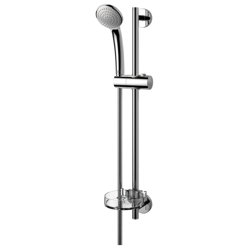 [B9501AA] Ideal Standard IdealRain Glijstangcombinatie 600 mm met handdouche Ø 80 mm 1F, 8l/min en met zeepschaal Chroom