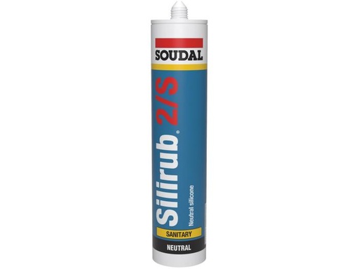 [101989] Soudal 300ml Silirub 2S White wit