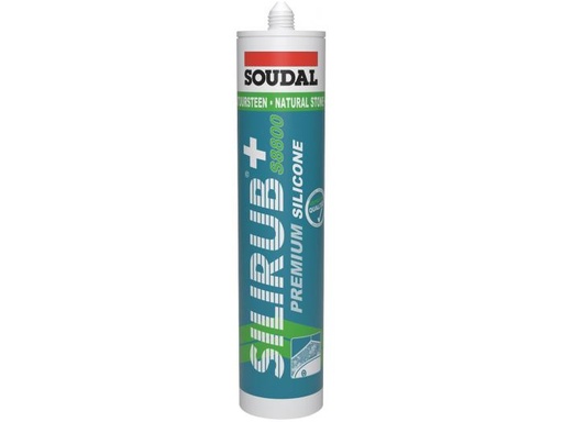 [120996] Soudal 300mL Silirub+ S8800 Zwart zwart