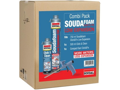 [110726] Soudal Combi-Pack Click & Fix Low Expansion C&F