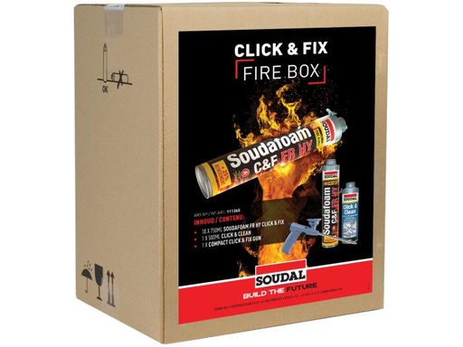 [111365] Soudal Box Click & Fix Fire Firebox